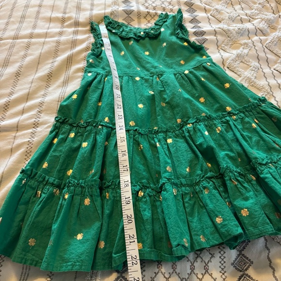 Christian Siriano NY Girls Green Gold Shamrock Tiered Dress 4T St Patrick’s - Picture 8 of 8